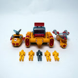 Vintage 1987 Bluebird Toys Manta Force Yellow Wolves Play Set Complete Excellent