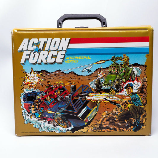 Vintage 1987 Cambrasound Action Force Vinyl Cassette Tape Collector Case Exc.