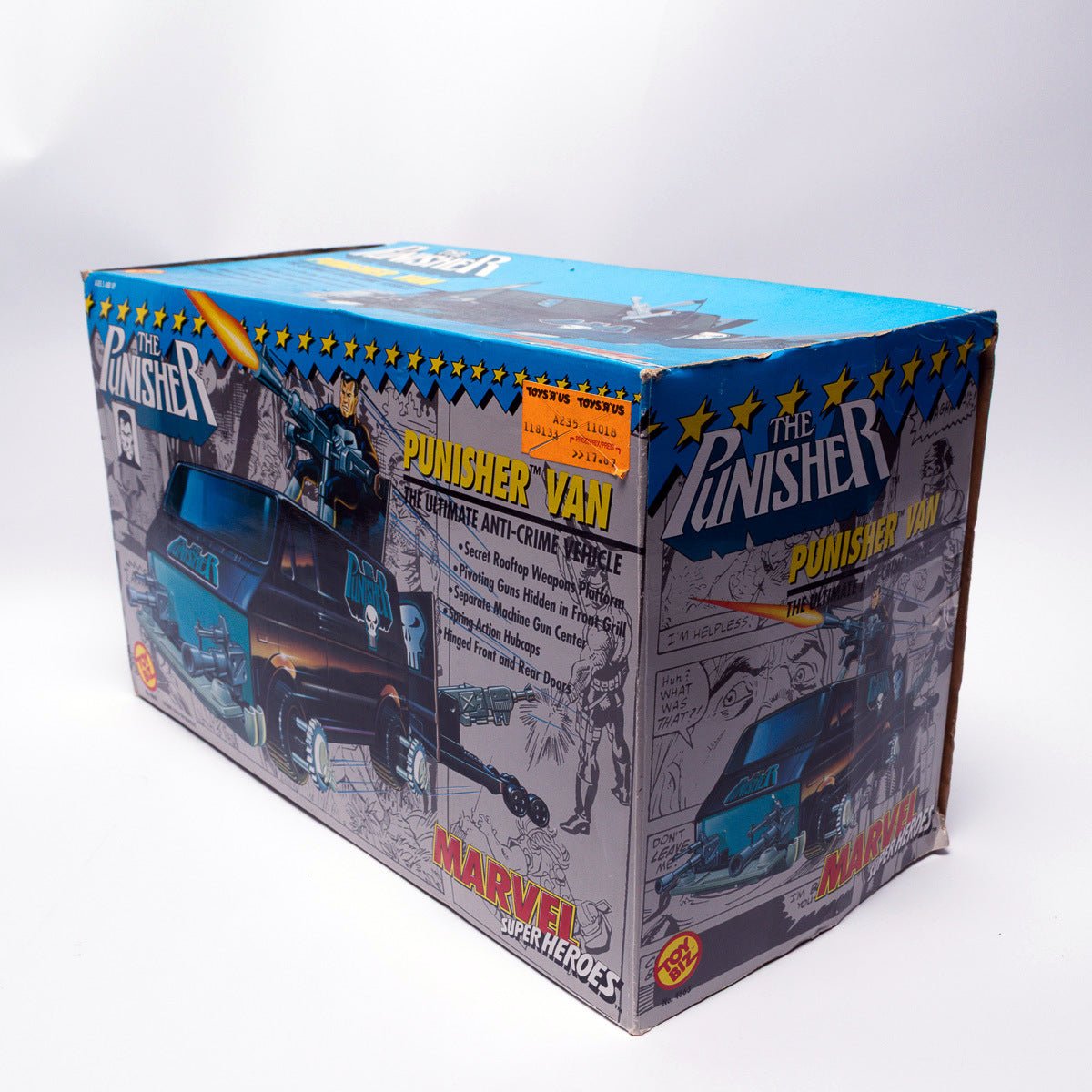Vintage 1991 Toy Biz Punisher Van Marvel Superheroes Excellent Boxed w/Figure Action Figure Vehicle Picture 13