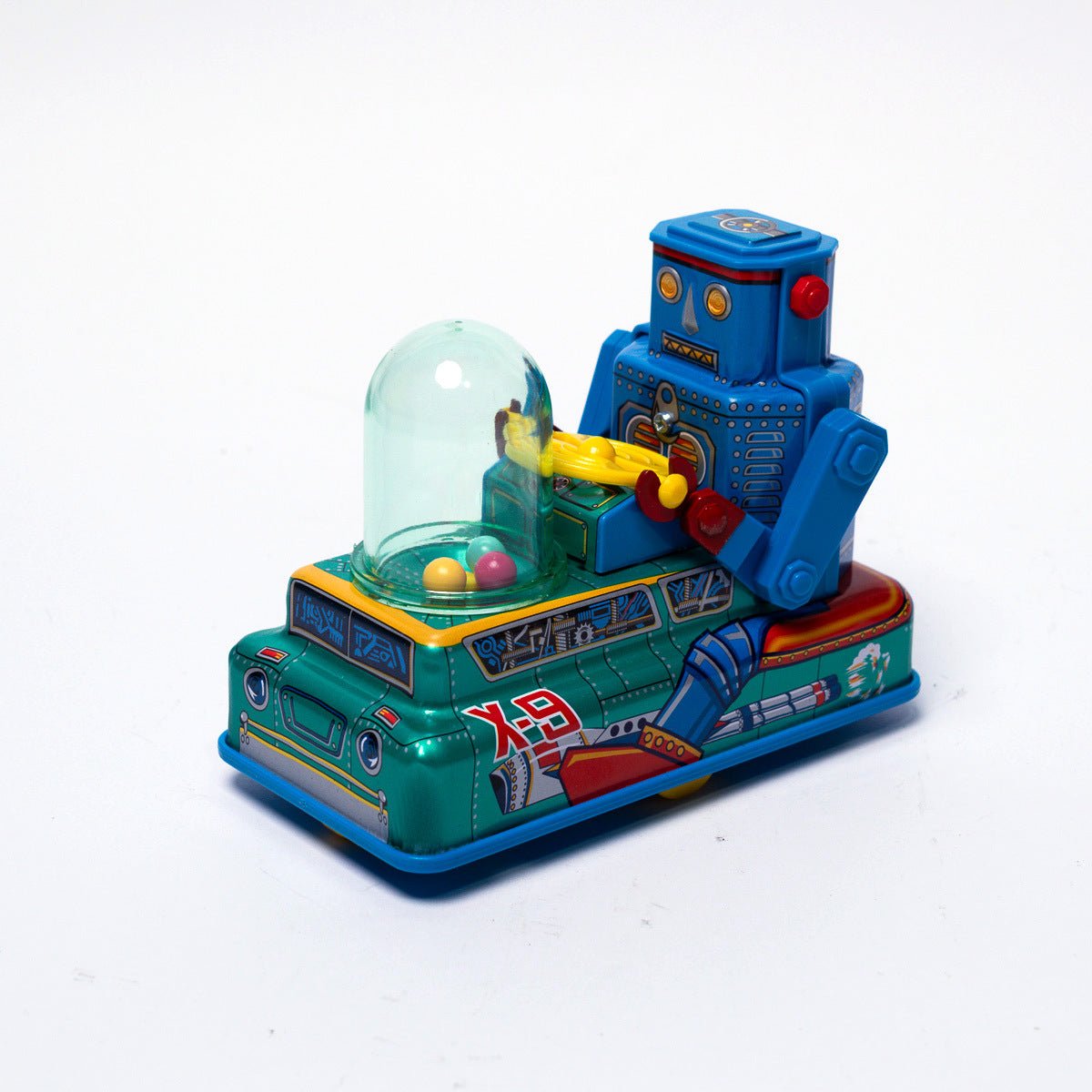 Vintage 1997 Masudaya Mini X - 9 Space Robot Car Tin Toy Replica Mint & Boxed Robots & Space Toys Picture 2