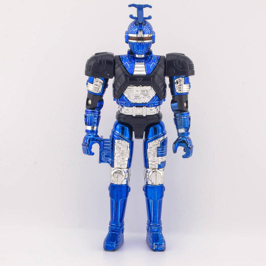 Vintage Bandai Blue Stinger Beetleborg 1996 Excellent Action Figure - DT Collectable Toys
