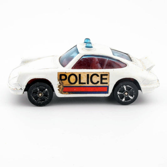 Vintage Corgi Juniors #37 PORSCHE CARRERA Police Red Interior Ex. Diecast Model - DT Collectable Toys