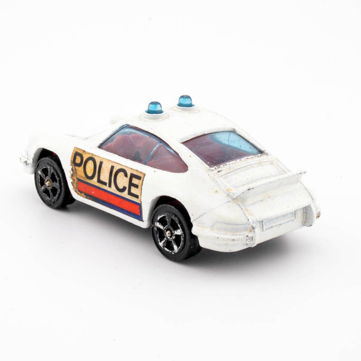 Vintage Corgi Juniors #37 PORSCHE CARRERA Police Red Interior Ex. Diecast Model - DT Collectable Toys