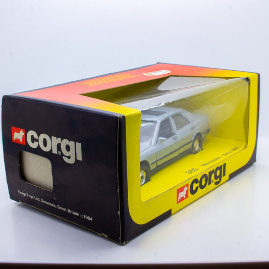 Vintage Corgi Toys 385 Mercedes - Benz 190E, Mint in an Excellent Box 1984