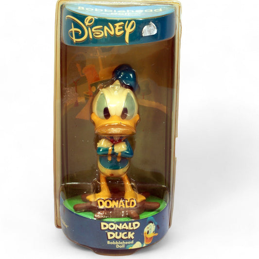 Vintage DONALD DUCK Bobblehead Doll Sailor on Ship Wheel Disney Bobble Dobbles