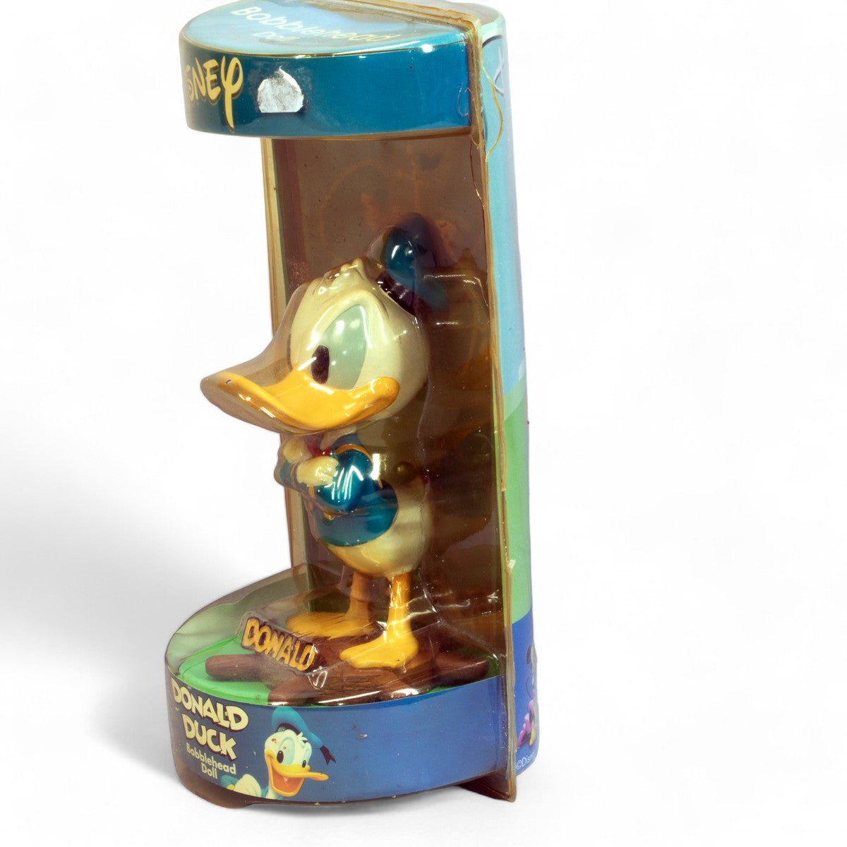 Vintage DONALD DUCK Bobblehead Doll Sailor on Ship Wheel Disney Bobble Dobbles