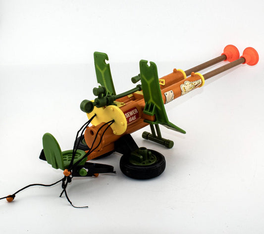 Vintage Double Barreled Plunger Gun 1989 Playmates Teenage Mutant Ninja Turtles - DT Collectable Toys