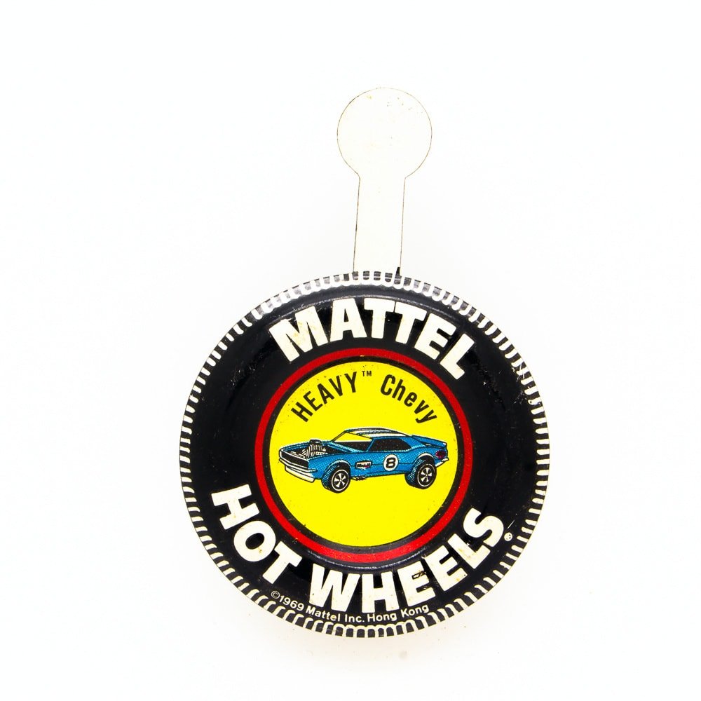 Vintage Hot Wheels Redline Tinplate Button Badge All Very Good or Better