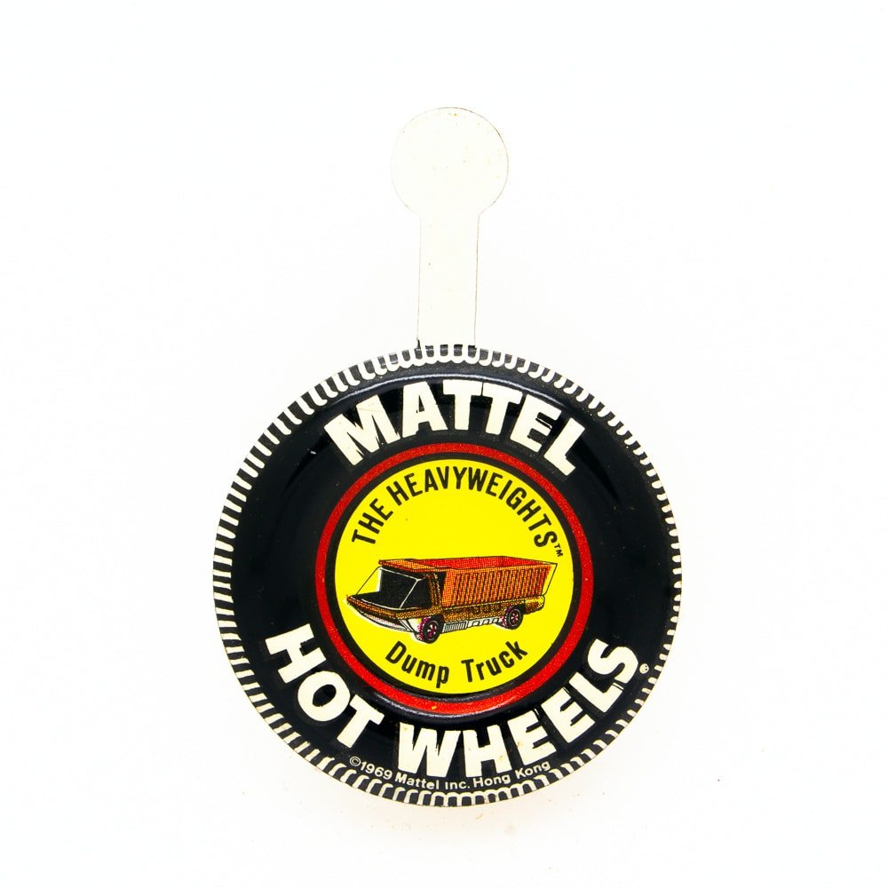 Vintage Hot Wheels Redline Tinplate Button Badge All Very Good or Better