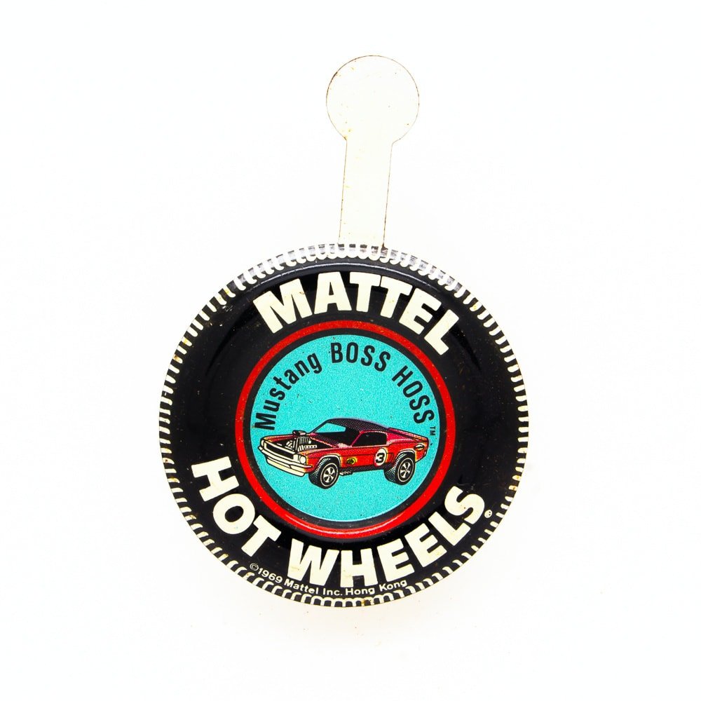 Vintage Hot Wheels Redline Tinplate Button Badge All Very Good or Better