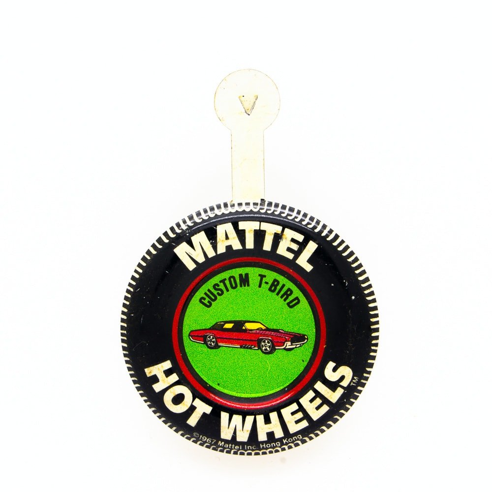 Vintage Hot Wheels Redline Tinplate Button Badge All Very Good or Better
