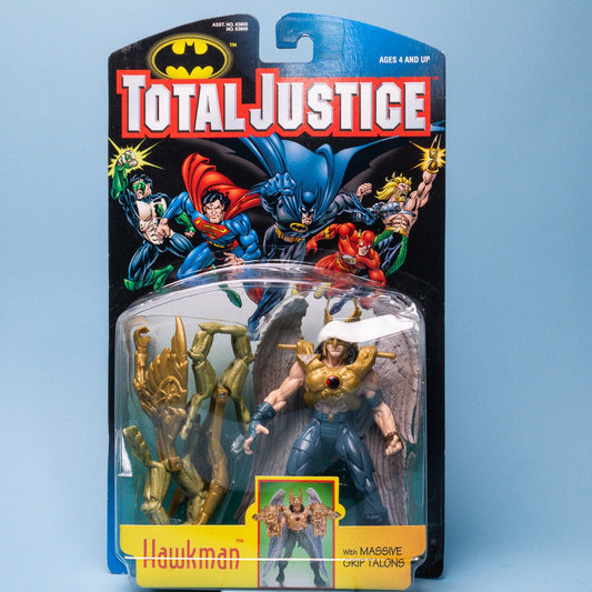 Vintage Kenner Total Justice HAWKMAN 1996 DC Comics Action Figure - DT Collectable Toys