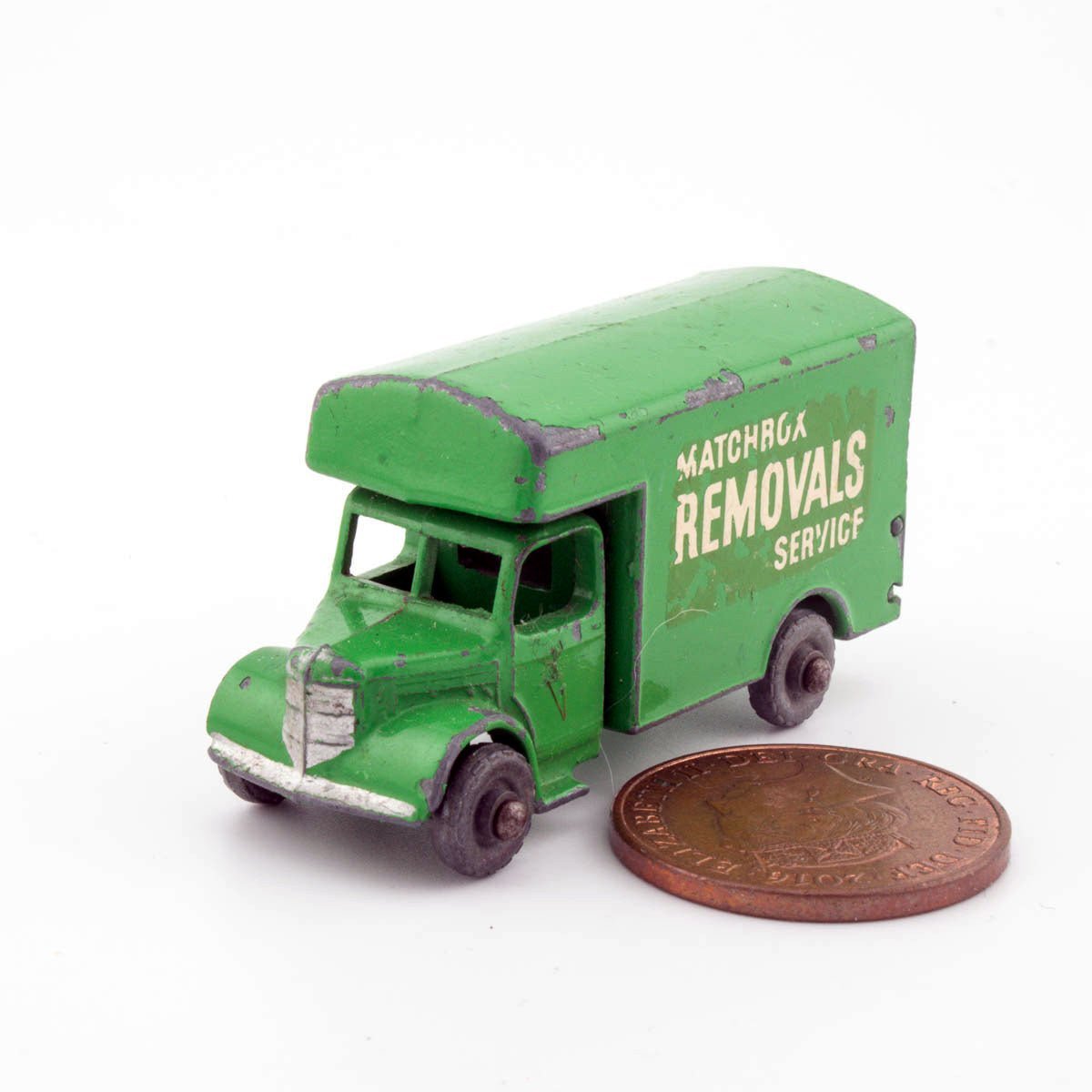 Vintage Lesney Matchbox 1 - 75 Series 17a BEDFORD REMOVALS VAN Excellent Diecast Model - DT Collectable Toys