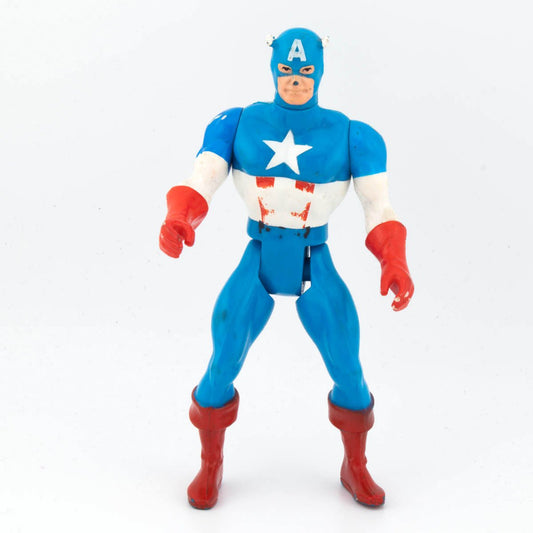Vintage Marvel Secret Wars Captain America 1984 Good Mattel Action Figure - DT Collectable Toys