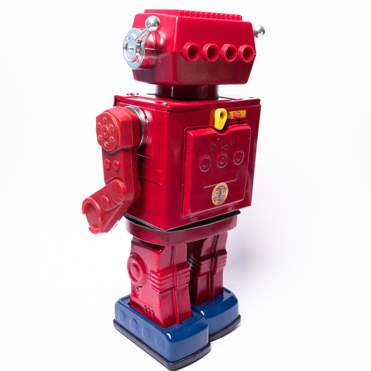 Vintage Super Astronaut Rotate - O - Matic Metal Legs SJM3006 Tinplate Robot & Box