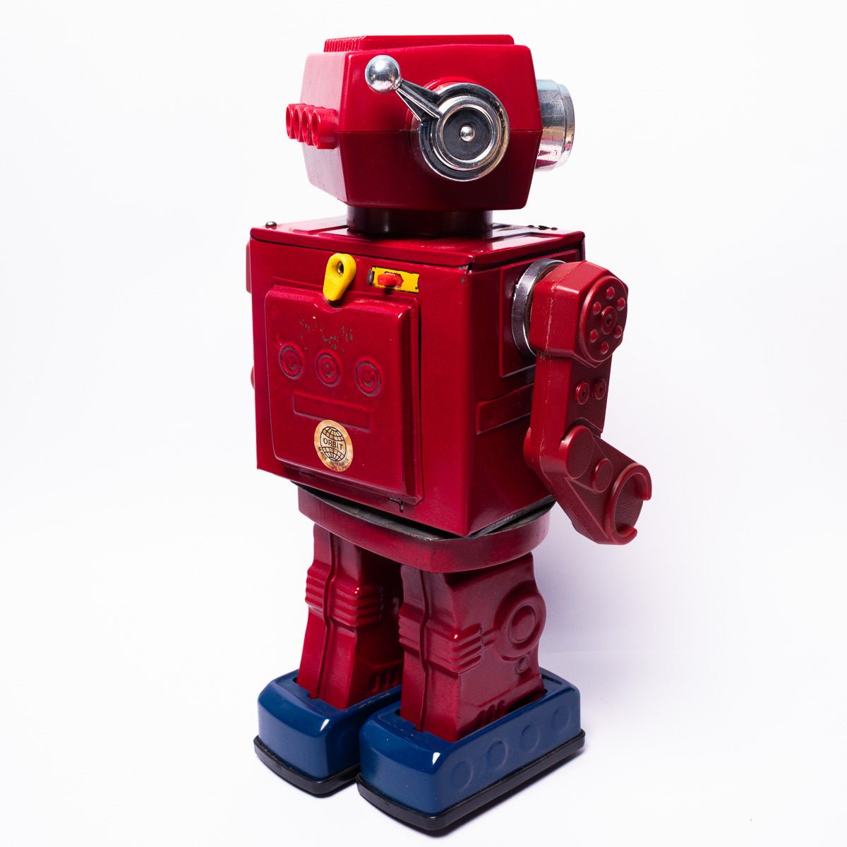 Vintage Super Astronaut Rotate - O - Matic Metal Legs SJM3006 Tinplate Robot & Box Robots & Space Toys Picture 10