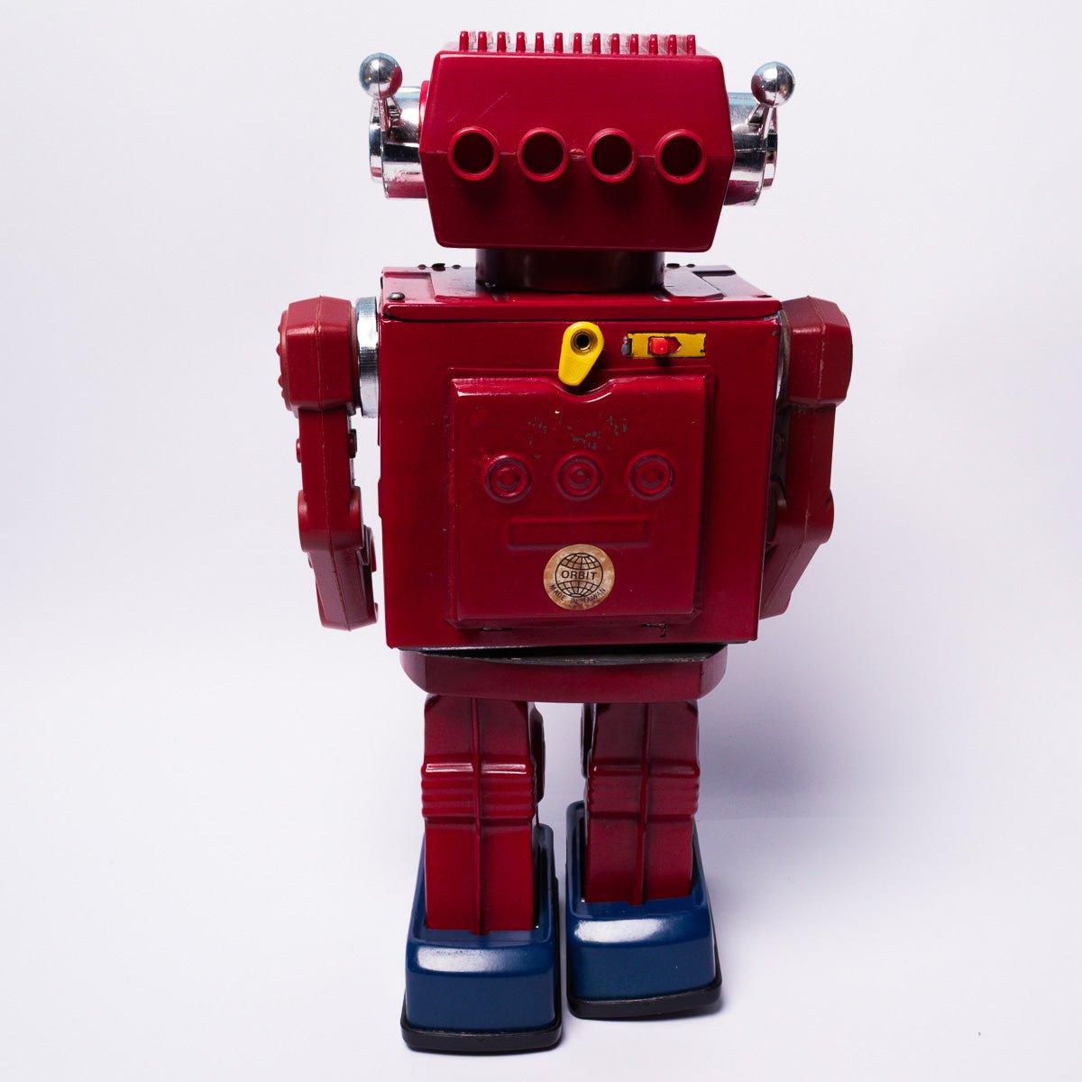 Vintage Super Astronaut Rotate - O - Matic Metal Legs SJM3006 Tinplate Robot & BoxRobots & Space Toys Picture 7