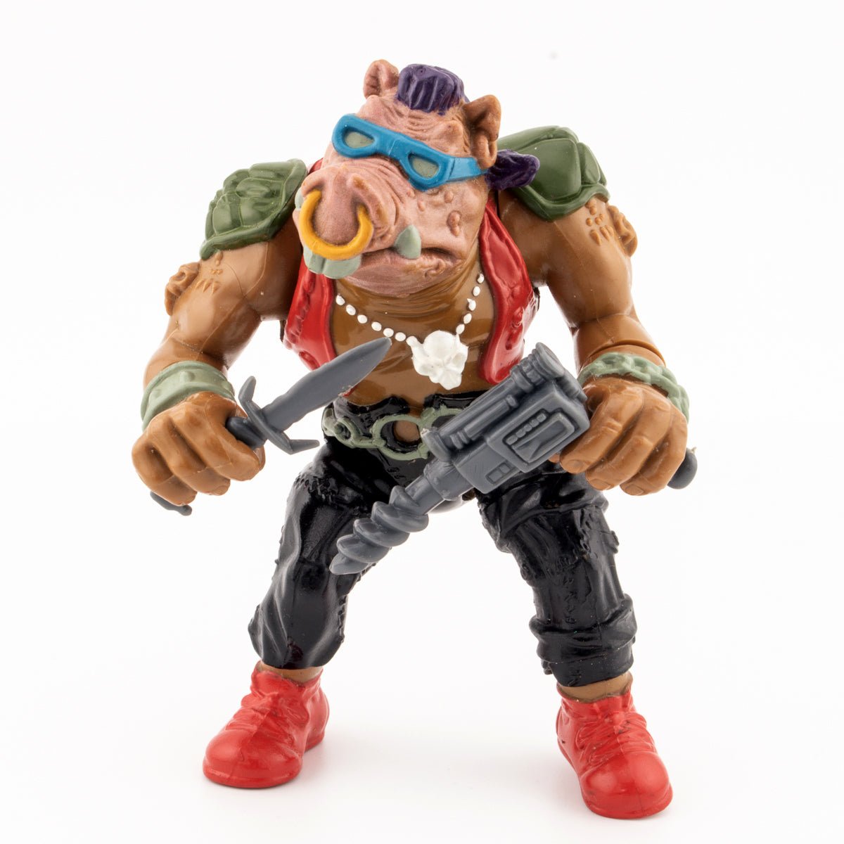 Vintage TMNT Bebop 1988 Playmates Teenage Mutant Ninja Turtles Action Figure - DT Collectable Toys