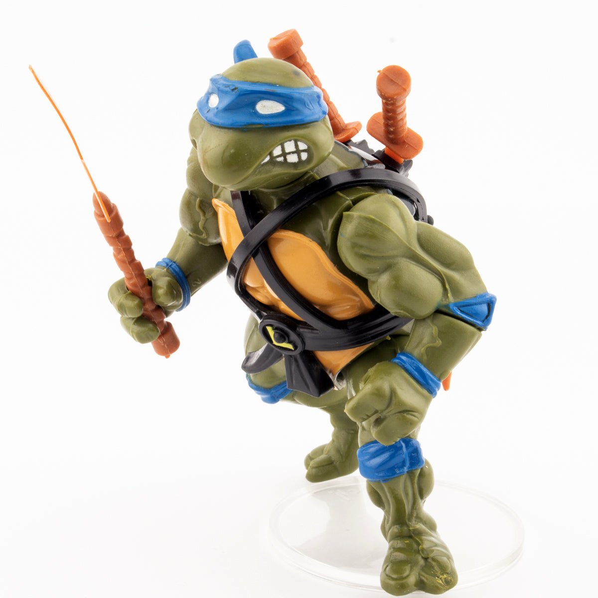 Vintage TMNT Leonardo 1988 Playmates Teenage Mutant Ninja Turtles Action Figure - DT Collectable Toys