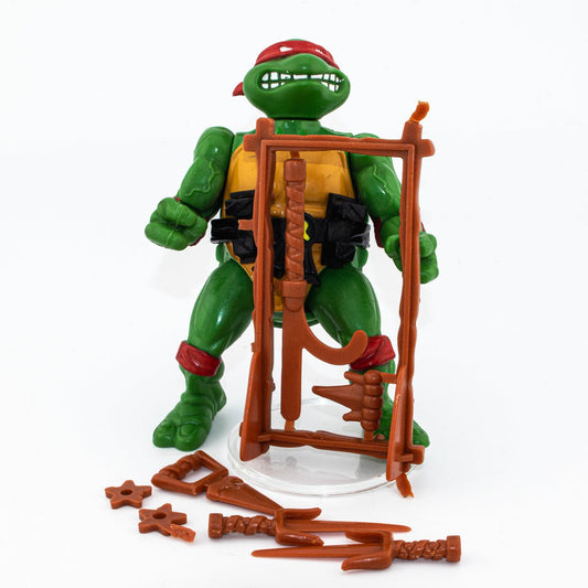 Vintage TMNT Raphael 1988 Playmates Teenage Mutant Ninja Turtles Action Figure - DT Collectable Toys