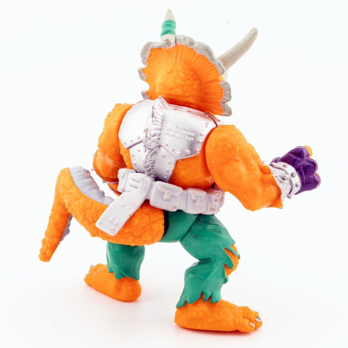 Vintage TMNT Triceraton 1990 Playmates Teenage Mutant Ninja Turtles Action Figure - DT Collectable Toys