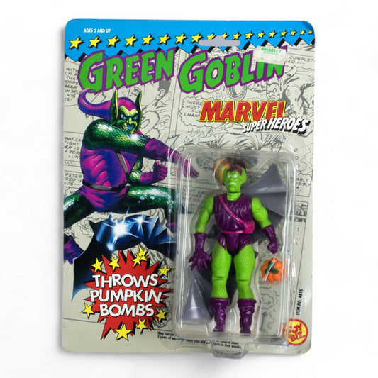 Vintage Toy Biz Green Goblin Marvel Super Heroes Carded Figure Opened - DT Collectable Toys