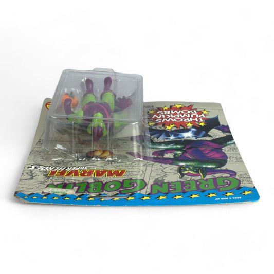 Vintage Toy Biz Green Goblin Marvel Super Heroes Carded Figure Opened - DT Collectable Toys