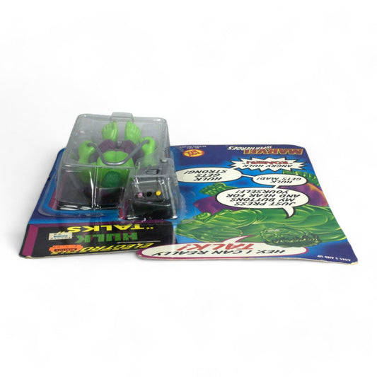 Vintage Toy Biz Hulk Electronic "Talks" 1991 Action Figure Opened - DT Collectable Toys