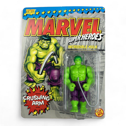 Vintage Toy Biz Incredible Hulk Marvel Super Heroes Carded Action Figure Opened - DT Collectable Toys