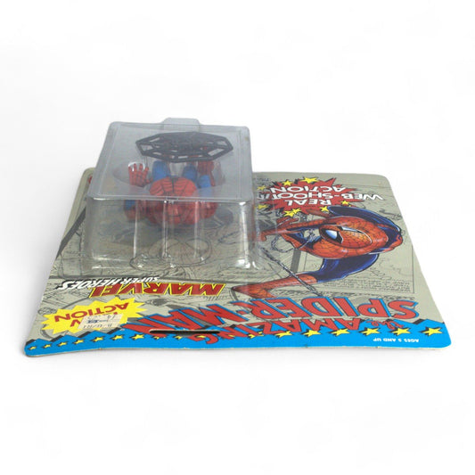 Vintage Toy Biz the Amazing Spider - Man Marvel Super Heroes Carded Figure Opened - DT Collectable Toys