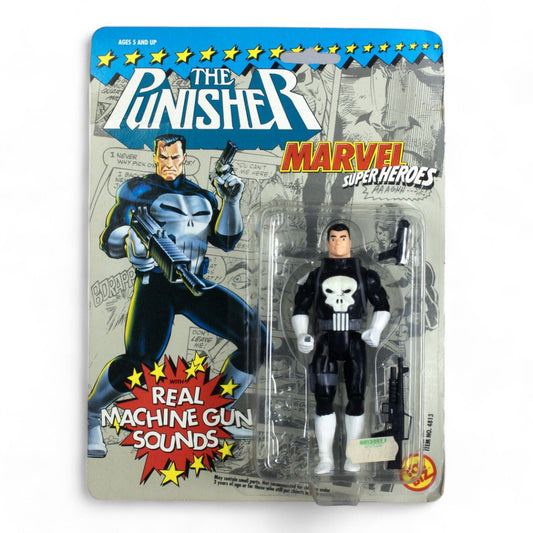 Vintage Toy Biz the Punisher Marvel Super Heroes Carded Figure Opened - DT Collectable Toys
