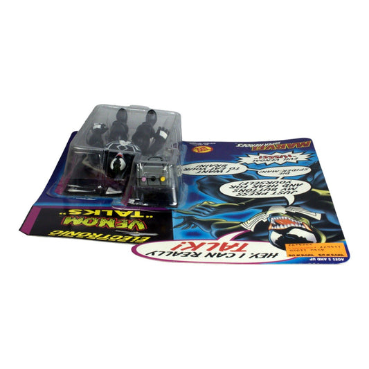 Vintage Toy Biz Venom Electronic "Talks" 1991 Action Figure Opened - DT Collectable Toys