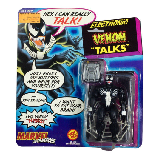 Vintage Toy Biz Venom Electronic "Talks" 1991 Action Figure Opened - DT Collectable Toys