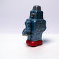 Vintage Yonezawa Smoking Spaceman Robot in Blue Excellent Working Condition