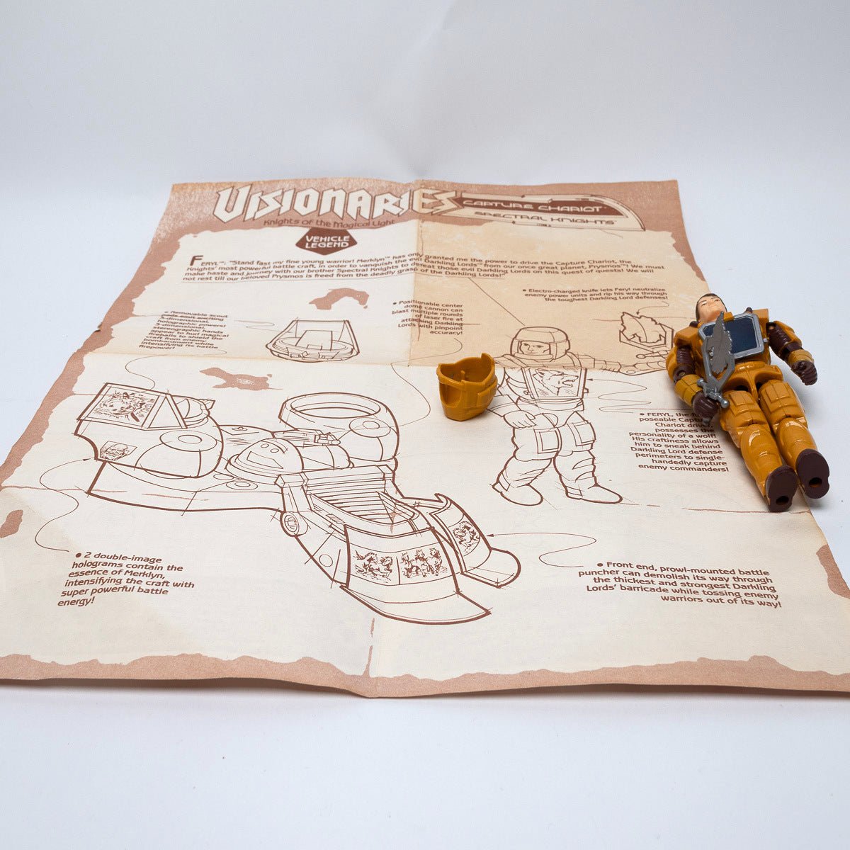 Visionaries Capture Chariot 1987 Hasbro Complete with Feryl Spectral Knights Action Figure Vehicle Picture 15
