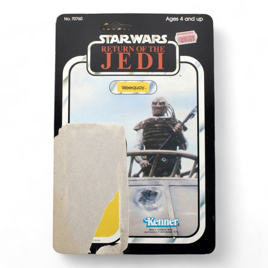 WEEQUAY KENNER ROTJ 77A CARDBACK VINTAGE STAR WARS EXCELLENT - DT Collectable Toys