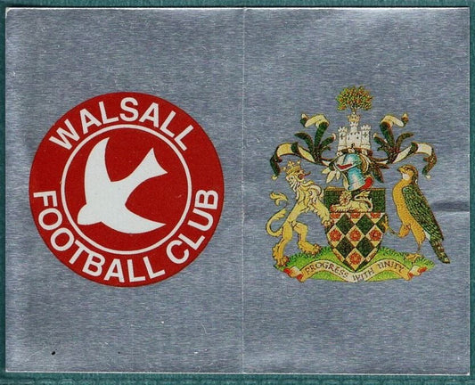 Panini Sticker Walsall / Wigan Athletic Badge Foil No.596
