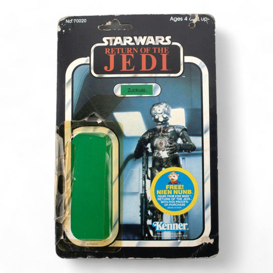 ZUCKUSS ROTJ 48D KENNER CARDBACK VINTAGE STAR WARS FAIR/GOOD - DT Collectable Toys